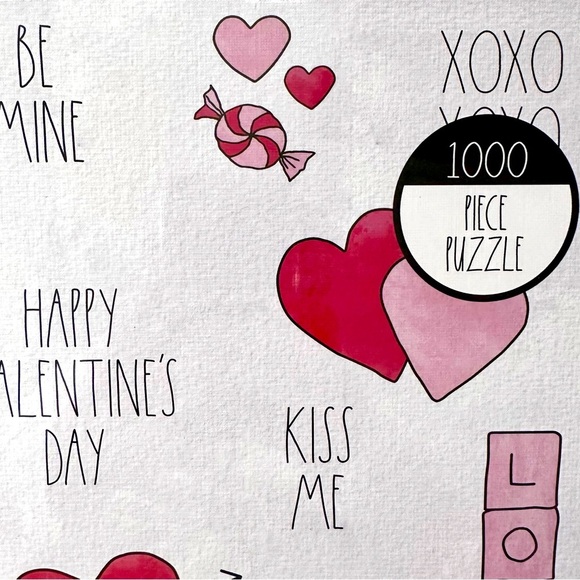 Rae Dunn HAPPY VALENTINE'S DAY 1,000 Piece Puzzle Brand NEW!! - Picture 6 of 7